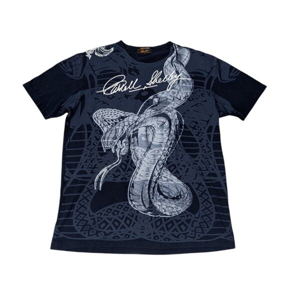 Vintage Carroll Shelby Racing Tee Shirt Ford Motors Racecar Mens Medium Retro - Picture 1 of 6